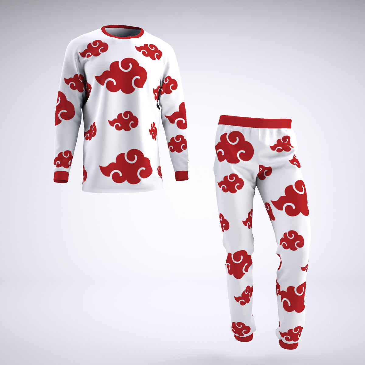 Naruto Akatsuki White Pajamas