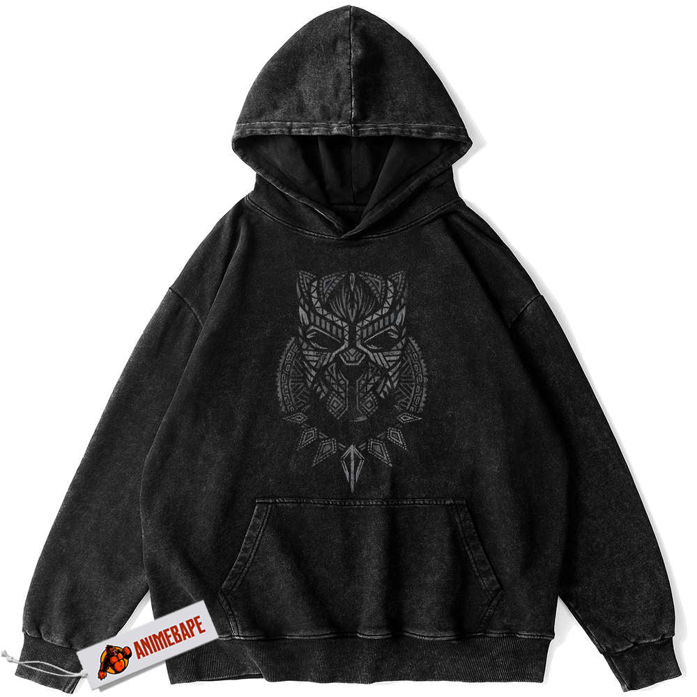 Black Panther Vintage Hoodie for Marvel Comics Fans