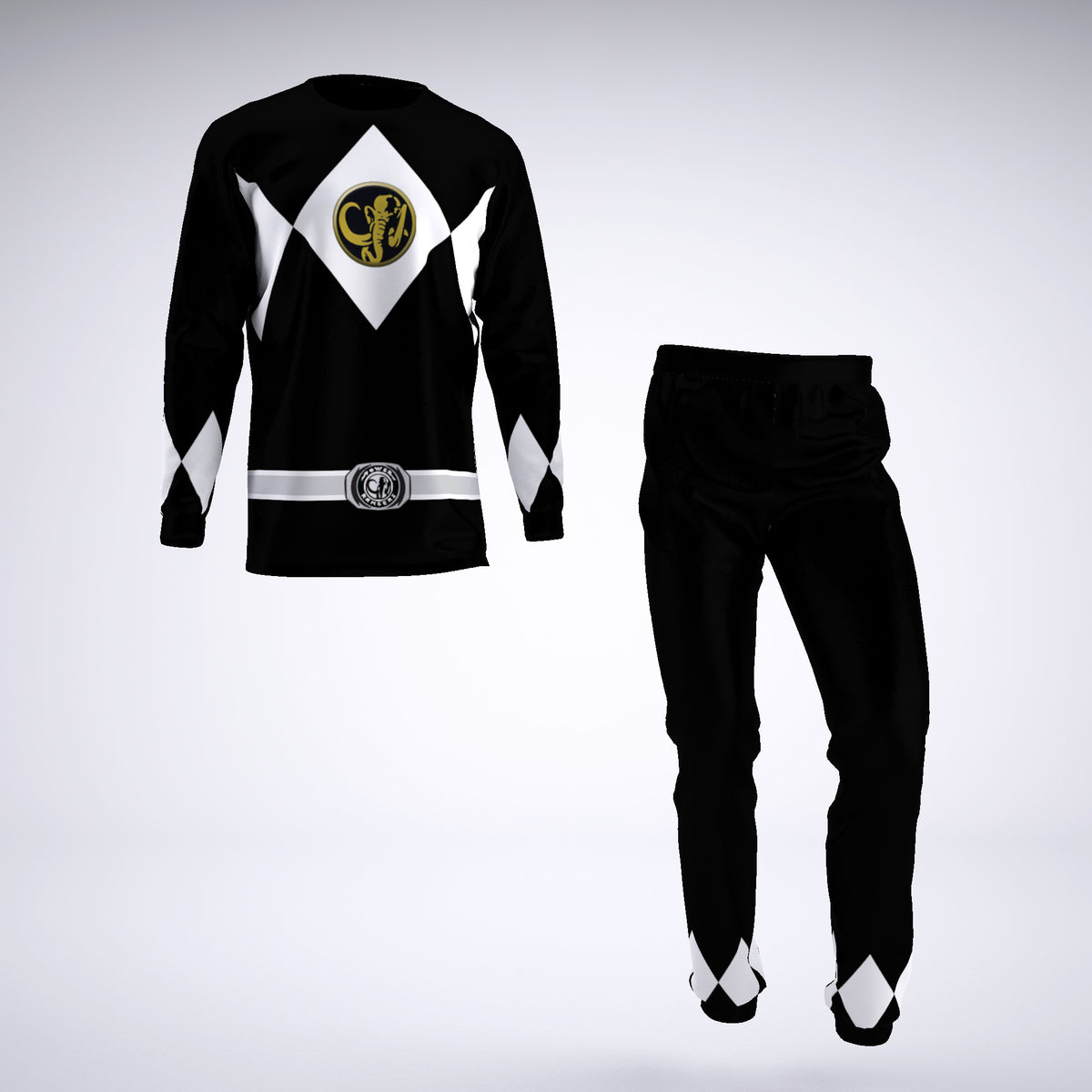 Black Ranger Mighty Morphin Power Rangers Pajamas