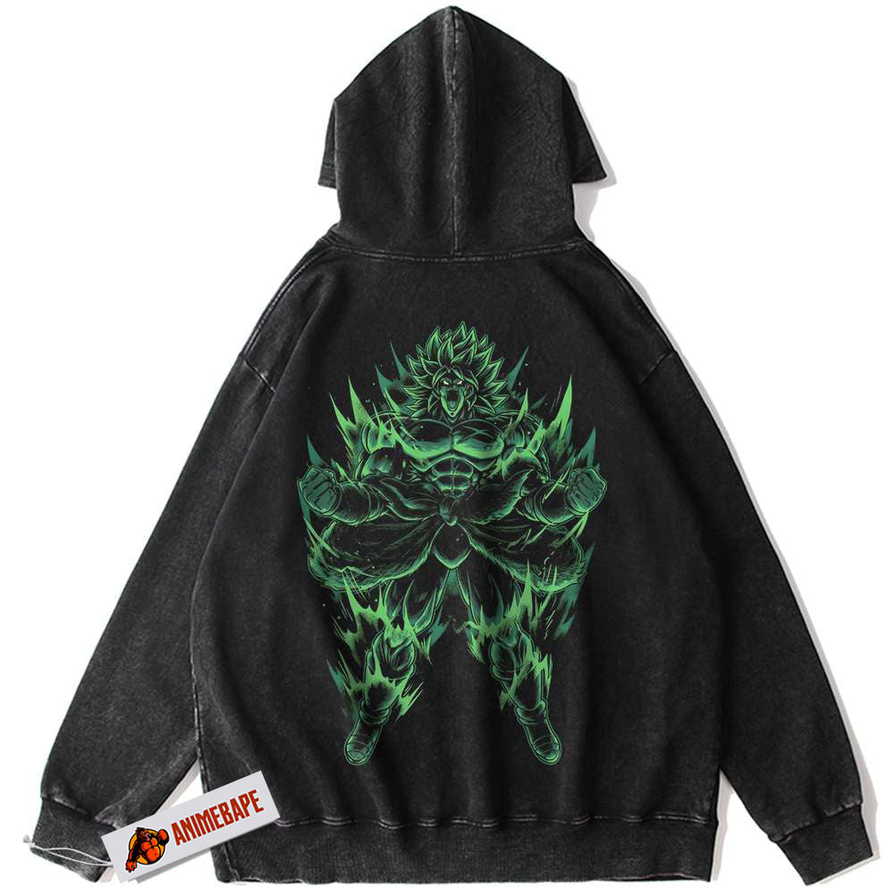 Dragon Ball Z Broly Vintage Hoodie, Anime DBZ Hoodie