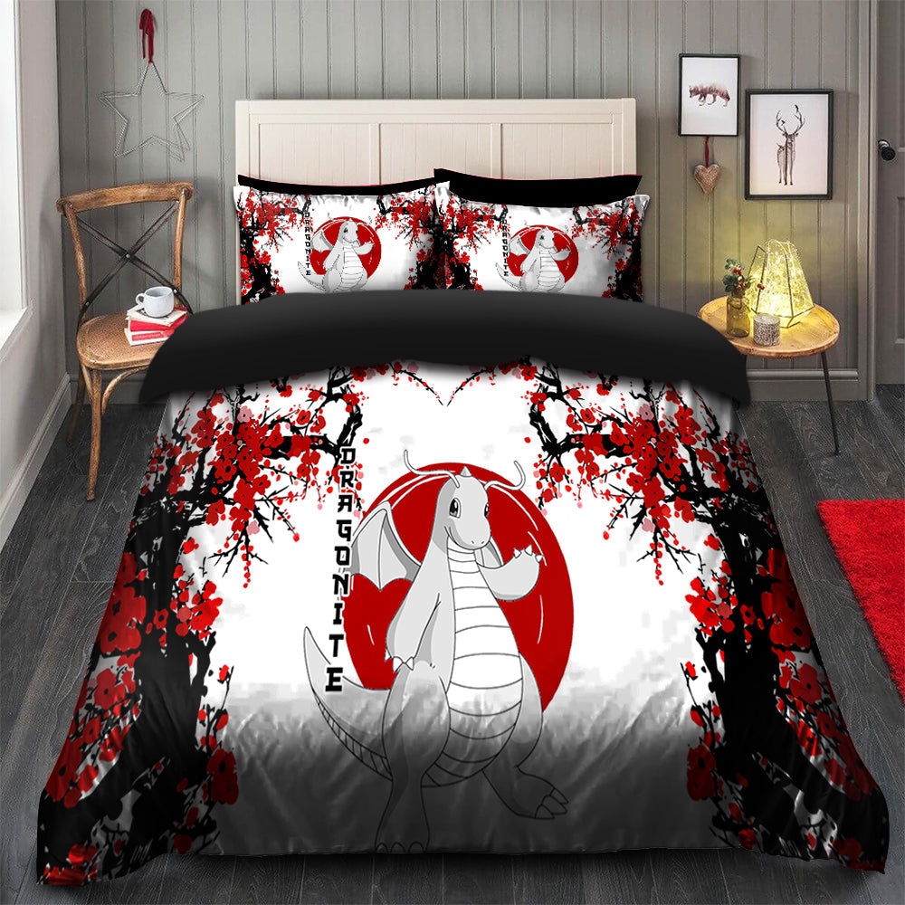 Dragonite Bedding Set Duvet Cover with 2 Pillowcases - Japan Style