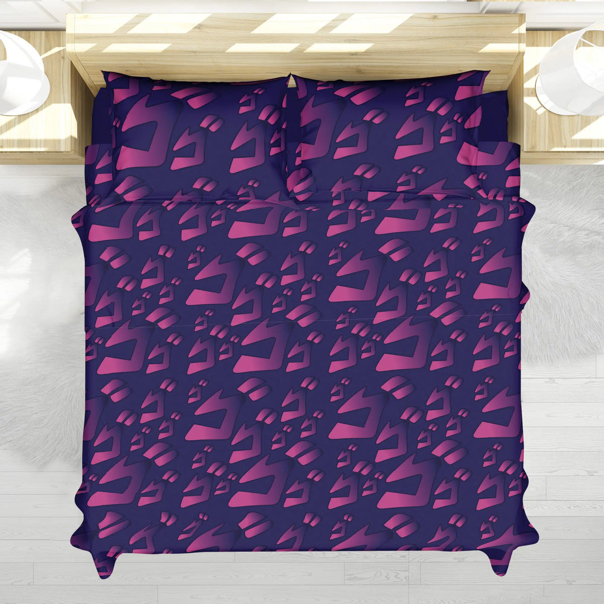 Menacing Aura Jojo's Bizarre Adventure Bedding Set
